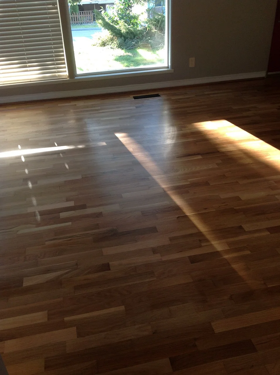 Hardwood flooring in a modern home